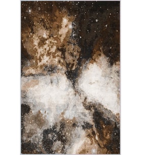 Eliana Home Baskılı, Yıkanabilir Kaymaz Taban Salon Halısı LNA1501 100x150 cm (Kahverengi)