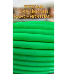 Silikonlu Bahçe Hortumu 5/8 Yeşil Renk 25 Metre