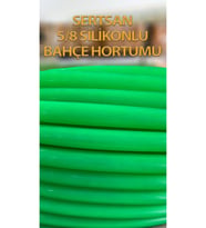 Silikonlu Bahçe Hortumu 5/8 Yeşil Renk 25 Metre