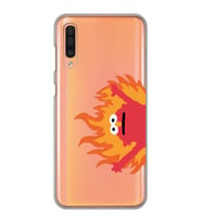 Samsung Galaxy A70 Uyumlu Elmo Tasarımlı Şeffaf Telefon Kılıfı