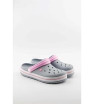 Akınal Bella Unisex Sabo Terlik Hastane Terliği Buz Gri-Pembe
