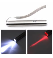 El Feneri Pointer 2 in 1 Lazer Pointer + Fener Sunum Kalemi Metal Sunum Projeksiyon-Powerpoint Kalem
