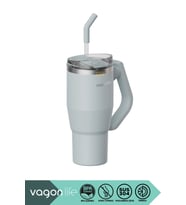 Çift Duvarlı Tumbler Pipetli Ice-Cream Unicorn Pipetli Milkshake Bardağı - 450 Ml.