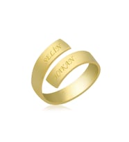Gümüş Gold Aşk Sarmalı İsimli Yüzük CSR2182755