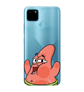 Realme C21Y/C25Y Uyumlu Patrick Star Desenli Şeffaf Telefon Kılıfı