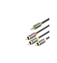 3.5 Mm To 3Rca Kablo 2Lıne Gold 5M Siyah HDX1066