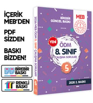 2026 LGS MEB Çalışma Soruları Ölçme Değerlendirme Merkezi ÖDM 8.Sınıf Çalışma Kitabı 5 BASKI ÜCRETİ