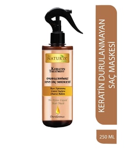 Naturix Keratin Saç Bakım Maskesi 250 Ml  Durulanmaz, Kalıcı Düzleştirici ve Ne