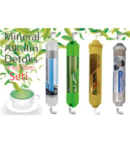 Su Arıtma Cihazı 4'Lü Alkali . Mineral . Detoks . Ph Dengeleyici (Yeşil)