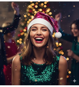 58 cm Parlak Kadife Fuşya Noel Baba Şapkası – Kardanesi Desenli Yılbaşı Parti Aksesuarı