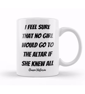 Queen Victoria Quotes Gift  Vintage Retro Rainbow Style Kupa Bardak Porselen