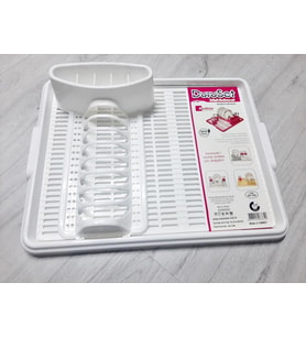 Moonstar Hareketli Tabaklık Bulaşık Durulama Seti Beyaz-720