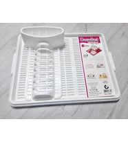 Moonstar Hareketli Tabaklık Bulaşık Durulama Seti Beyaz-720