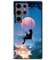 Galaxy S24 Ultra Kılıf HD Desen Baskılı Kılıf - Yalnız Kadın