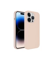 Apple iPhone 12 Pro Max Uyumlu Kılıf M-safe Wireless Şarj Özellikli Pastel Renk Silikon Zore Plas Kapak (Açık Pembe)