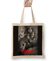 Stranger Things Black Bez Çanta Uzun Saplı