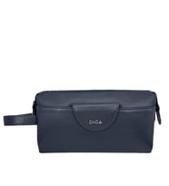 Diga Hakiki Deri 3006 Dopp Kit El Çantası Lacivert (DENIM)