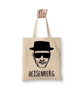 Breaking Bad Heisenberg Beyaz Bez Çanta Uzun Saplı Alışveriş Çantası Plaj Çantası