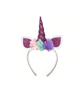 Eva Taç Unicorn Dolgulu Mor