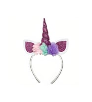 Eva Taç Unicorn Dolgulu Mor