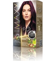 Maxx Deluxe Beauty Expert Hair Color (Kerati̇n)'Li̇ 1 Kutu (2 X 50 Ml) (Patlıcan Moru 3.66)