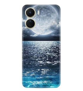 Vivo Y16 Kılıf Resimli Desenli Baskılı Silikon Great Moon 1301