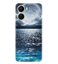 Vivo Y16 Kılıf Resimli Desenli Baskılı Silikon Great Moon 1301