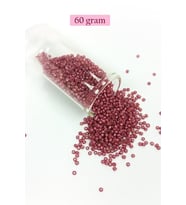 Dökme Cam Kum Boncuk (11/0) 2 mm - 60 Gram - Koyu Pembe - BNC046