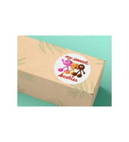 My Sweet Besties Yazılı Etiket Love Sticker Yuvarlak Mat Çıkartma 4 Cm (40 ADET)