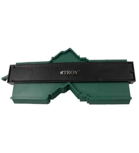 TROY 25902 Sabitleme Mandallı Kontur Mastarı, 258mm (Yeşil-Siyah)