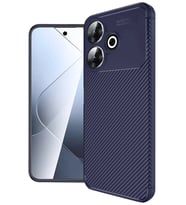 Redmi 13 4G Kılıf Auto Focus Karbon Kapak - Lacivert