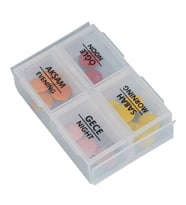 Mcg® 4 Öğün Günlük Hap İlaç Saklama Taşıma Kutusu İlaç Hatırlatıcı