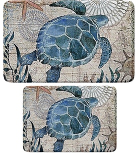 2'li Takım Banyo Paspası, Kaymaz Taban, Makinede Yıkanabilir (40x60_50x80)