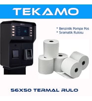 56x50 Pompa Yazarkasa Termal Pos Rulosu 50 Adet