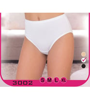 Beyaz Kadın Yüksek Bel Külot Günlük İç Giyim S-XL 3002