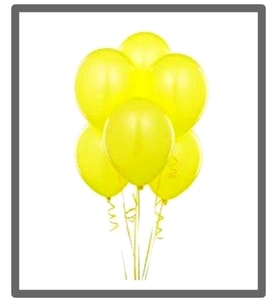Balon Metalik Altın Sarı Balon - 10 adet