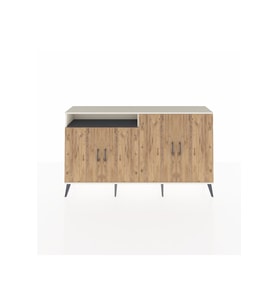 Arges Konsol 4 Raflı 4 Kapaklı 176x30x99 Aytaşı-Çam/Antrasit