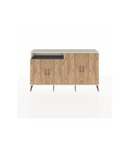 Arges Konsol 4 Raflı 4 Kapaklı 176x30x99 Aytaşı-Çam/Antrasit