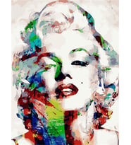 Marılyn Monroe Portre Sayılarla Boyama Seti 40x50 cm (Tuvale Gerili)