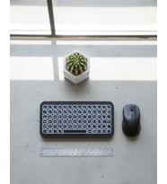 RGB Işıklı Kablosuz Mini Klye 10 mm İnce Gövde