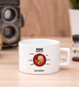 Kişiye Özel Başak Burcuna Hediye Fincan
