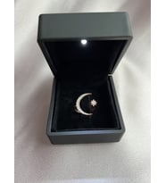 Ay Model Ayarlanabilir 925 Ayar Gümüş Yüzük