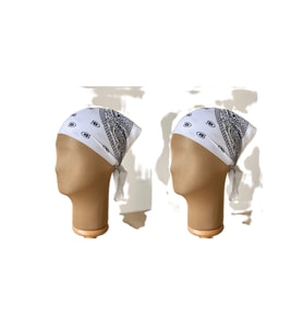 %100 Pamuklu Klasik Desen Unisex 2li Bandana Seti Renkli Bandana Etnik Desenli A Kalite Bandana