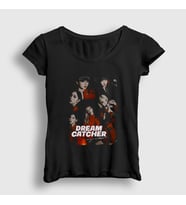Presmono Kadın Siyah Band K Pop Dreamcatcher T-Shirt 479272tt