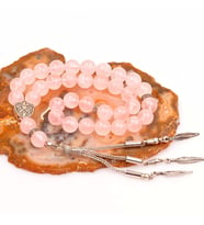 Pembe Kuvars Taşı Tesbih (10 mm)