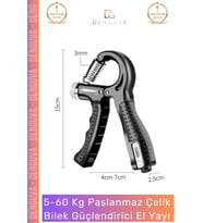 #ElYayı Kaliteli Paslanmaz Çelik Sayaçlı Ayarlanabilir Antrenman El Yayı Spor Aleti 560 Kg Bilek Güç