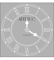 ARTDECO STENCİL 30X30CM SAAT 131