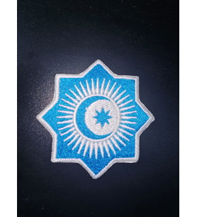 Türk Devletleri Bayrağı Nakış Patch/Yama