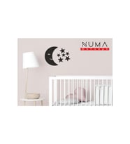 Numa Concept Ay Yıldız Çocuk Odası Sevimli Dekorlar Hilal Ayyıldız-mdf -uyku Zamanı (Siyah)