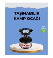 Mey İthalat® Kompakt ve Hafif Kamp Ocağı Seti Gaz Tüplü